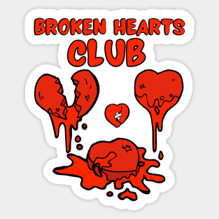 Broken Hearts Club Sticker
